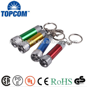 Promotional New Aluminium Keychain Light LED